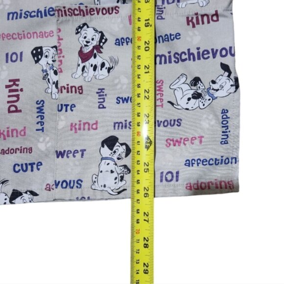 Scrub Nursing Top Lot of 2 Womens Med. Star Wars & 101 Dalmatians Uniforms - Picture 6 of 15